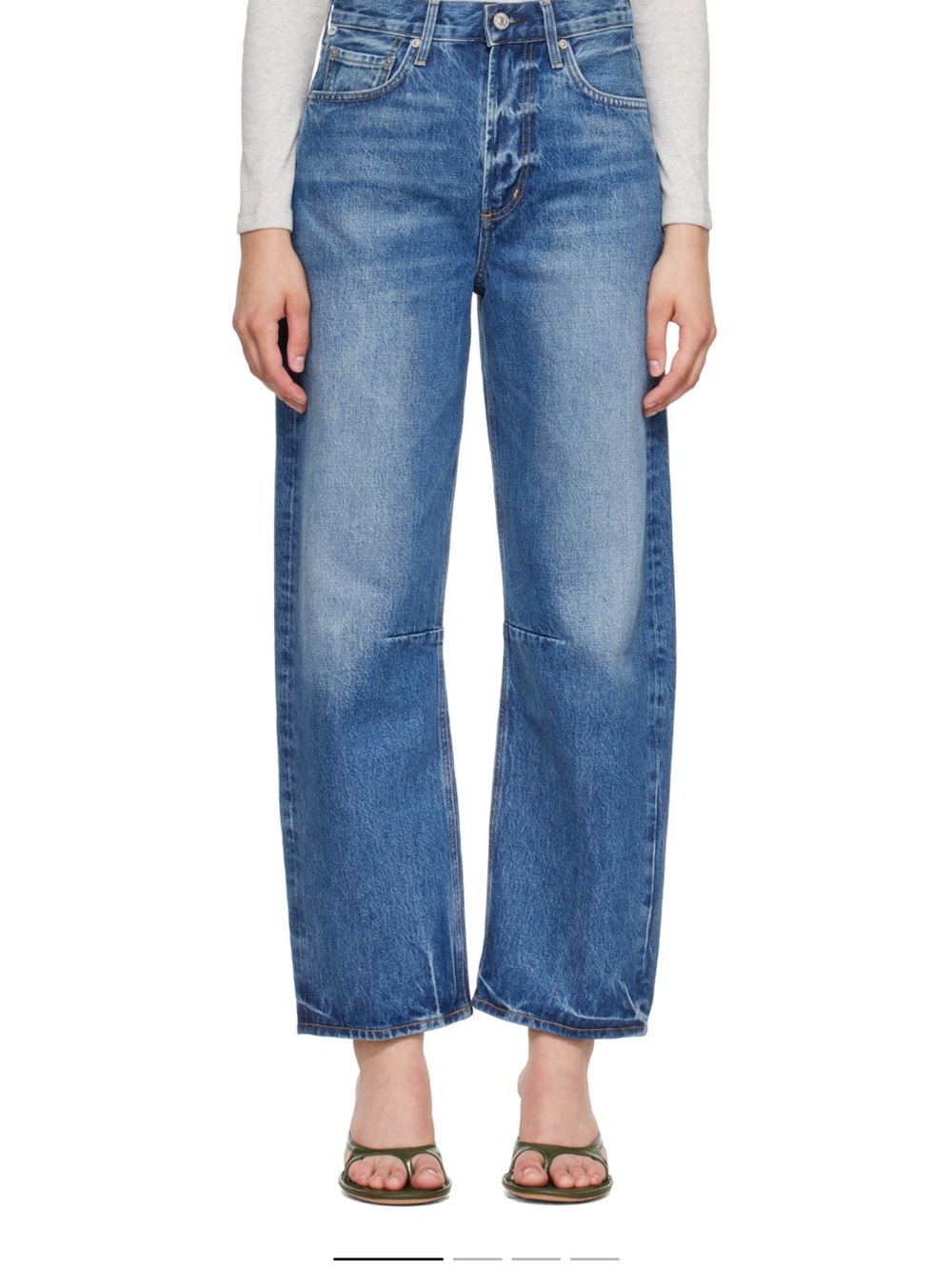 Blue Wide-Leg Women’s Jeans
